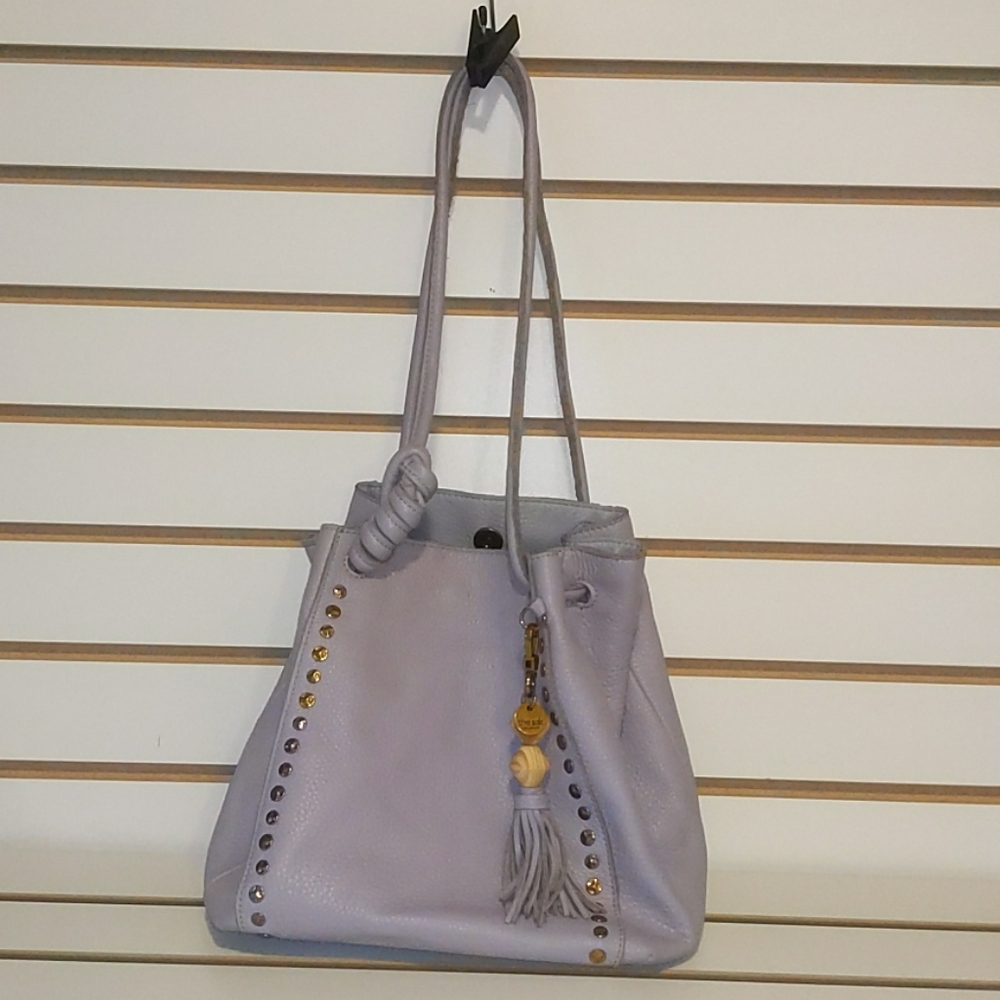 The Sak Leather Colfax Bucket Light Purple Bag